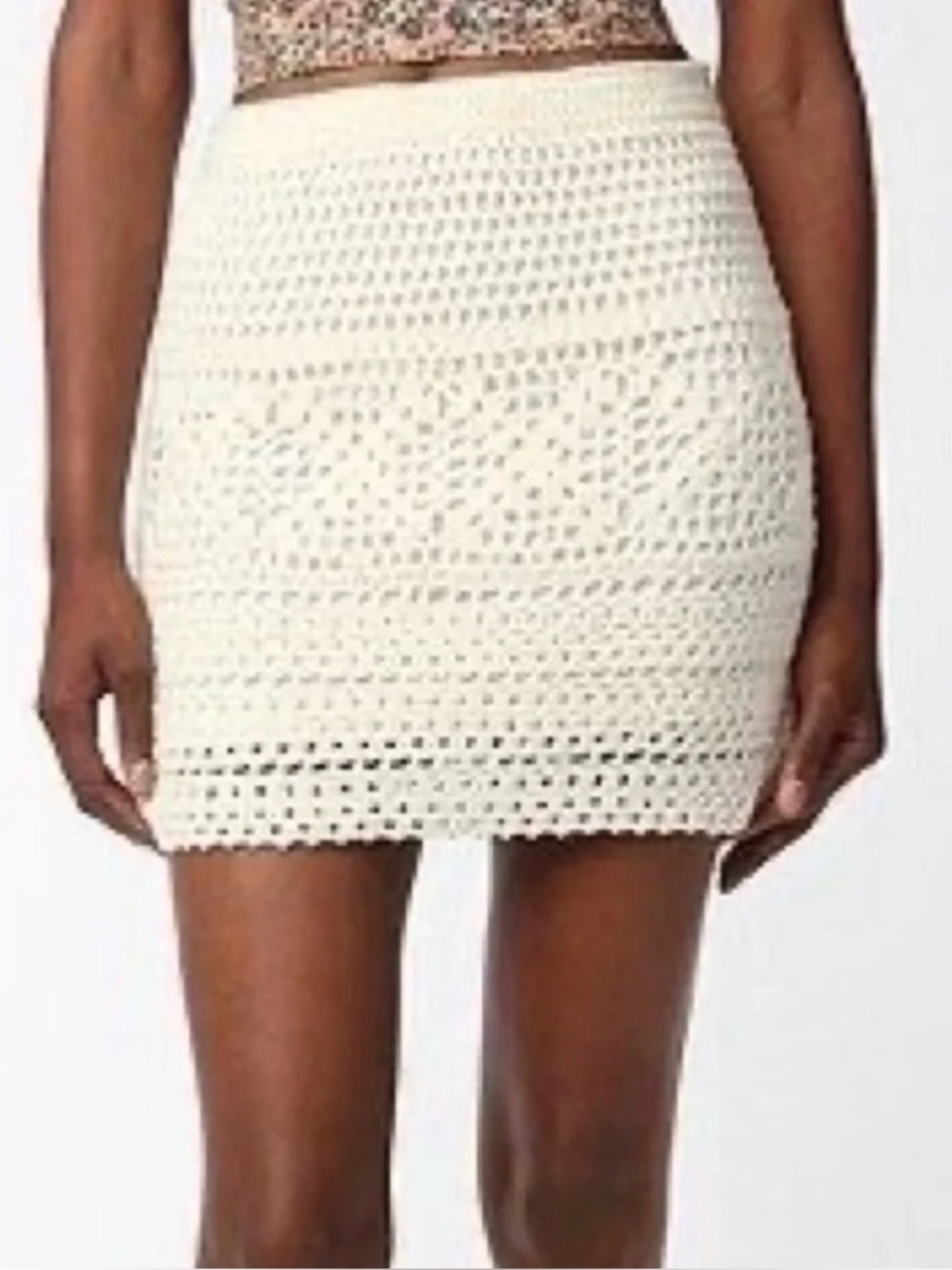 Pins & Needles Crochet Mini Skirt Size Medium.